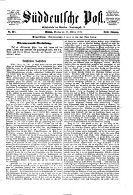 Süddeutsche Post Montag 30. Oktober 1871