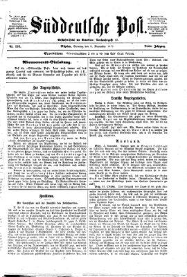 Süddeutsche Post Sonntag 5. November 1871