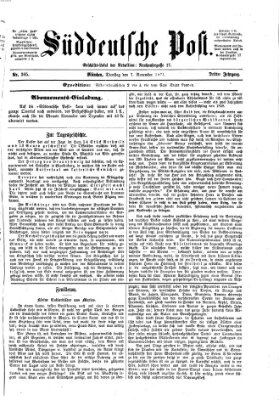 Süddeutsche Post Dienstag 7. November 1871