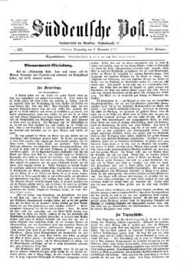 Süddeutsche Post Donnerstag 9. November 1871