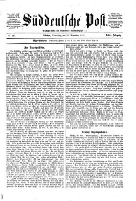 Süddeutsche Post Donnerstag 23. November 1871