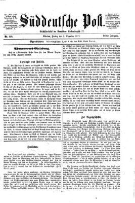 Süddeutsche Post Freitag 1. Dezember 1871