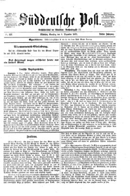 Süddeutsche Post Samstag 9. Dezember 1871