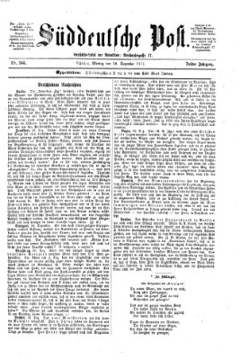 Süddeutsche Post Montag 18. Dezember 1871