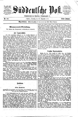 Süddeutsche Post Samstag 30. Dezember 1871