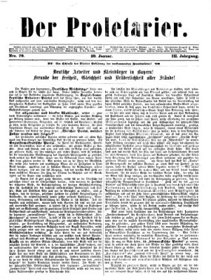 Der Proletarier Sonntag 29. Januar 1871