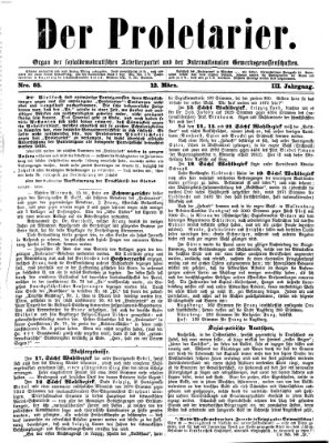 Der Proletarier Sonntag 12. März 1871