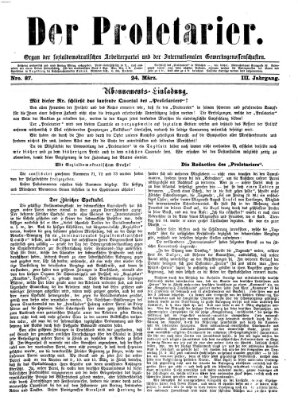 Der Proletarier Freitag 24. März 1871