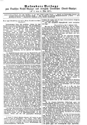 Königlich Preußischer Staats-Anzeiger (Allgemeine preußische Staats-Zeitung) Donnerstag 4. Mai 1871