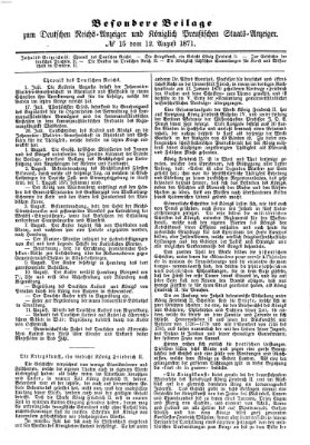 Königlich Preußischer Staats-Anzeiger (Allgemeine preußische Staats-Zeitung) Samstag 12. August 1871