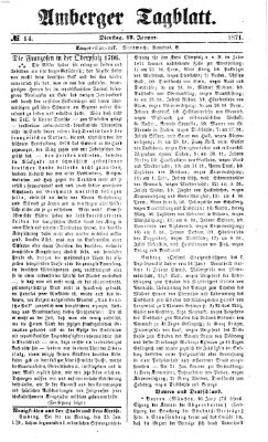 Amberger Tagblatt Dienstag 17. Januar 1871