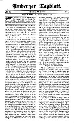 Amberger Tagblatt Dienstag 31. Januar 1871