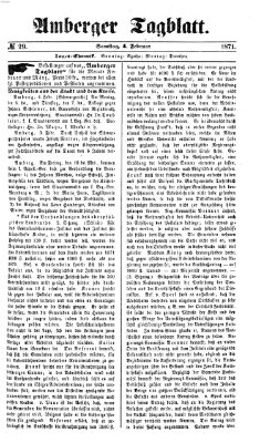 Amberger Tagblatt Samstag 4. Februar 1871