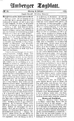 Amberger Tagblatt Montag 6. Februar 1871