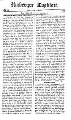 Amberger Tagblatt Freitag 10. Februar 1871