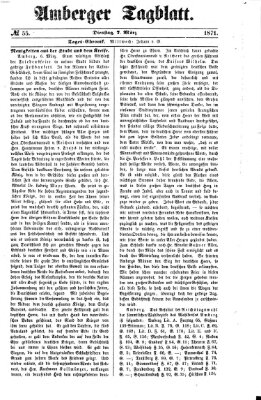 Amberger Tagblatt Dienstag 7. März 1871