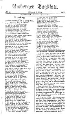 Amberger Tagblatt Mittwoch 8. März 1871