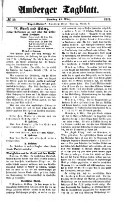 Amberger Tagblatt Samstag 11. März 1871