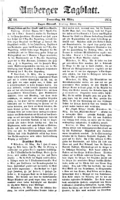 Amberger Tagblatt Donnerstag 23. März 1871