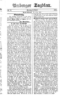 Amberger Tagblatt Montag 3. April 1871