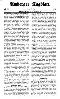 Amberger Tagblatt Dienstag 18. April 1871