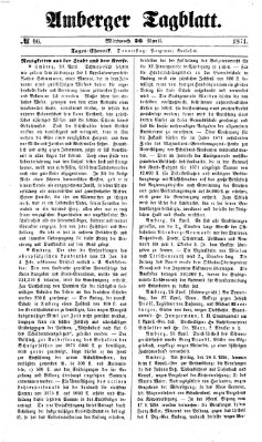 Amberger Tagblatt Mittwoch 26. April 1871