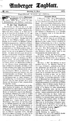 Amberger Tagblatt Dienstag 2. Mai 1871