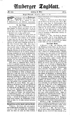 Amberger Tagblatt Freitag 5. Mai 1871