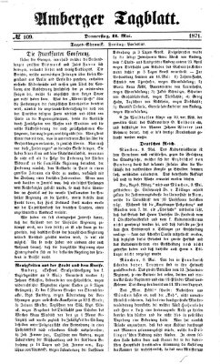 Amberger Tagblatt Donnerstag 11. Mai 1871