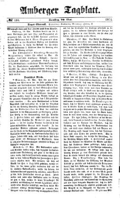 Amberger Tagblatt Samstag 20. Mai 1871