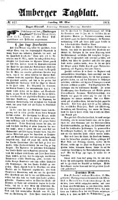 Amberger Tagblatt Samstag 27. Mai 1871