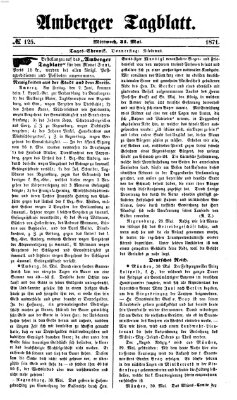 Amberger Tagblatt Mittwoch 31. Mai 1871