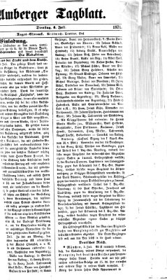 Amberger Tagblatt Dienstag 4. Juli 1871