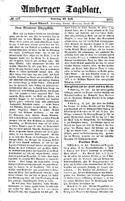 Amberger Tagblatt Samstag 22. Juli 1871