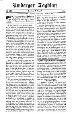 Amberger Tagblatt Samstag 5. August 1871