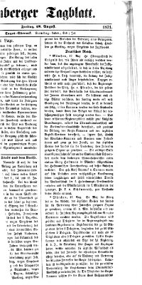 Amberger Tagblatt Freitag 18. August 1871