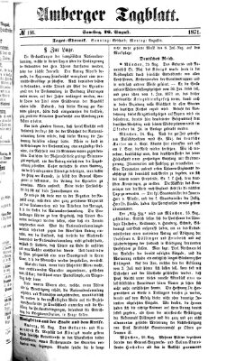 Amberger Tagblatt Samstag 26. August 1871