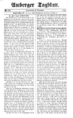 Amberger Tagblatt Donnerstag 7. Dezember 1871