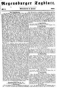 Regensburger Tagblatt Mittwoch 4. Januar 1871