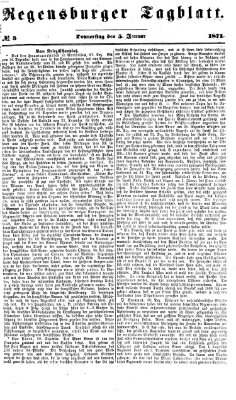 Regensburger Tagblatt Donnerstag 5. Januar 1871