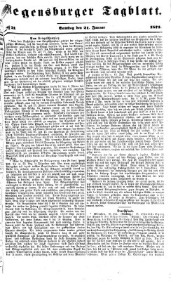 Regensburger Tagblatt Samstag 21. Januar 1871