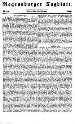 Regensburger Tagblatt Freitag 10. Februar 1871