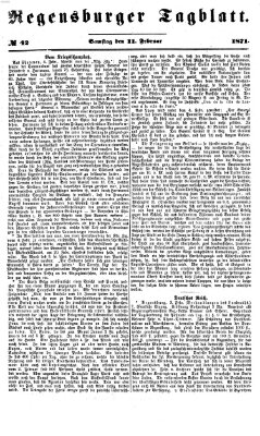 Regensburger Tagblatt Samstag 11. Februar 1871