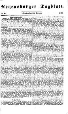 Regensburger Tagblatt Sonntag 19. Februar 1871