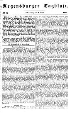 Regensburger Tagblatt Donnerstag 2. März 1871