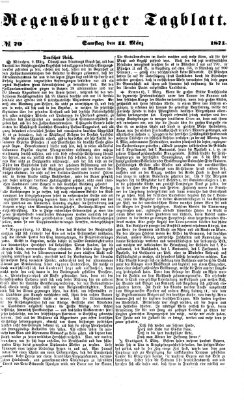 Regensburger Tagblatt Samstag 11. März 1871