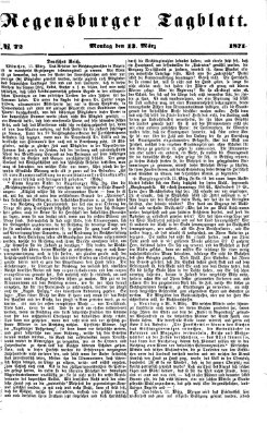 Regensburger Tagblatt Montag 13. März 1871