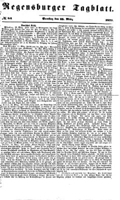 Regensburger Tagblatt Samstag 25. März 1871