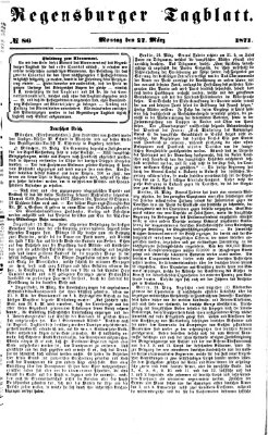 Regensburger Tagblatt Montag 27. März 1871