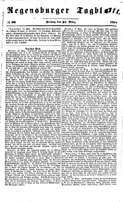 Regensburger Tagblatt Freitag 31. März 1871